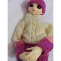Pink and white jumper MSD