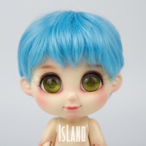 Island Bru, blue wig