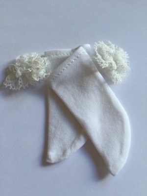 Angelesque white lace socks MSD